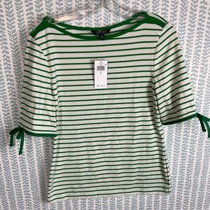 Ralph Lauren green striped top
